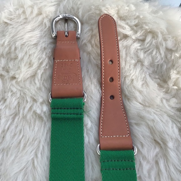 Dooney & Bourke (D&B) 6949 Leather, Brass and Canvas Belt - Excellent Condition - Picture 5 of 16